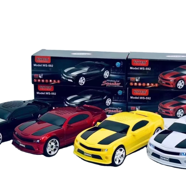 WSTER WS-592 Car Model Hot Sell Blue Tooth Car Model RGB Hand Free Talking Music Palyer Wireless Car Speaker