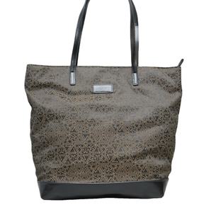 Venta directa de fábrica Cremallera geométrica Negro Oro Mujeres Bolsos PU asa de hombro Correas de bolso de volumen medio - Product Image 1