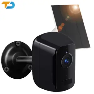 TecDeft Venda Quente 2 Way Câmera De Vigilância De Áudio Sem Fio 2MP Baixa Potência 3W Painel Solar Zoom Digital Wi-Fi CCTV Camera