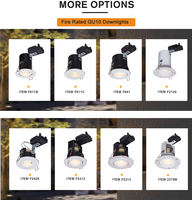 Norme BRITANNIQUE Inclinable GU10 Downlight Évalué Par Feu Encastré Ignifuge Downlight