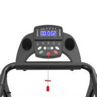 Escritorio ajustable SHULI para cinta de correr, pantalla LED, diseño plegable para exteriores, cinta de correr plegable Hometro, 150kg, EE. UU., triangulación de envíos