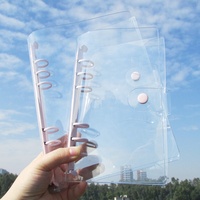 Nouveauté 2020 — dossier de pochettes transparentes en plastique, classeur, avec 6 anneaux et fermeture éclair, en plastique, pour dossiers A4 A5 A6 A7, vente en gros