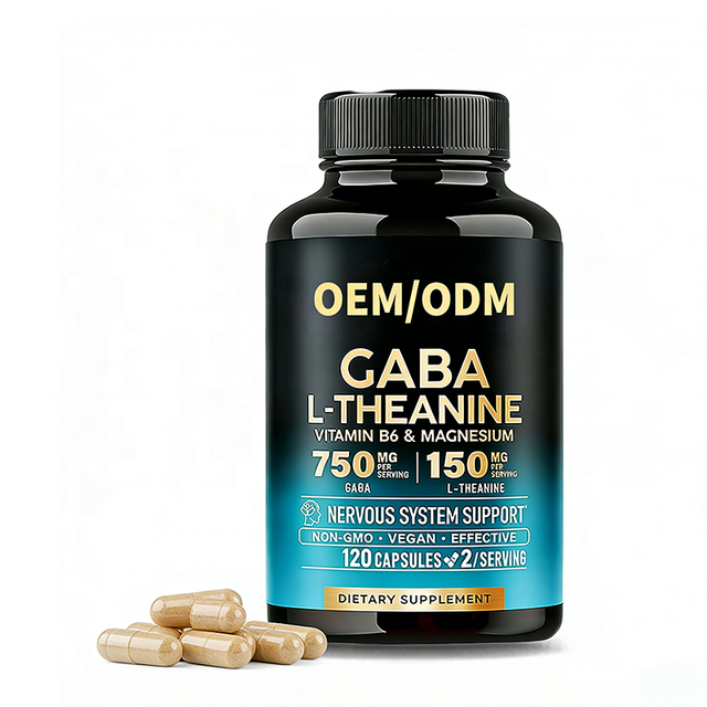 OEM/ODM GABA Sleep Aid Capsules with Vitamin B6 Magnesium Glycinate for Relaxation and Mood Regulation Dietary Supplements