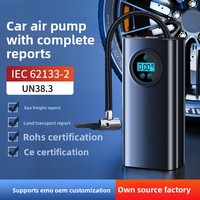 Compressore d'Aria per Auto Portatile Ricaricabile con Display Digitale, Ricarica USB e Manometro per Pneumatici