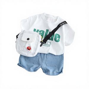 Camisetas de Manga Corta con Cuello Redondo, Diseño de Dibujos Animados, Antiencogimiento, Tejido de Punto, 100% Algodón Hipoalergénico, Sin Etiquetas, para Niños y Niñas Pequeños - Product Image 3