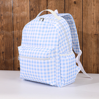 Mini sacs d'école à carreaux à volants, vente en gros, ensemble de sacs à dos pour enfants