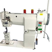 Machine à coudre industrielle à point noué à une aiguille, à point de chaînette, pour chaussures et sacs en cuir