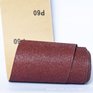 Rollo de papel de lija rasgado a mano de 10 cm x 40 m, grano P60, base de papel para pulir y lijar - Product Image 4
