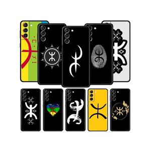 Coque de téléphone drapeau berbère amazigh pour Samsung Galaxy S24 S23 S22 <span class=keywords><strong>S20</strong></span> Ultra S21 <span class=keywords><strong>FE</strong></span> 5G S10 S9 Plus S10E S8 Housse en silicone souple - Product Image 1