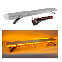 Nouvelle barre lumineuse d'avertissement LED de 47 pouces (120 cm) 88W, rouge et bleue clignotante, pour camion, voiture, toit de véhicule tout-terrain, montage universel 12V/24V