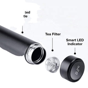 ขวดน้ำอัจฉริยะรุ่นใหม่ปี 2021 พร้อมหน้าจอแสดงอุณหภูมิ LED กระติกน้ำร้อน แก้วน้ำชา - Product Image 5