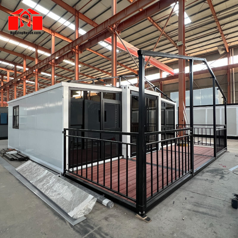 40FT Glass Curtain Wall Expandable Folding Container House 2.4m ...