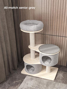 Çok katmanlı Pet tırmanma çerçeve kedi yuva entegre ev kedi evi dört mevsim evrensel kedi tırmalama sütunu - Product Image 4
