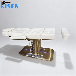 KISEN Electric Massage Beauty Bed Facial <b>Chair</b> Spa Care Treatment Bed Electric Luxury Salon Cosmetology Bed With Foot Control - Product Image 4