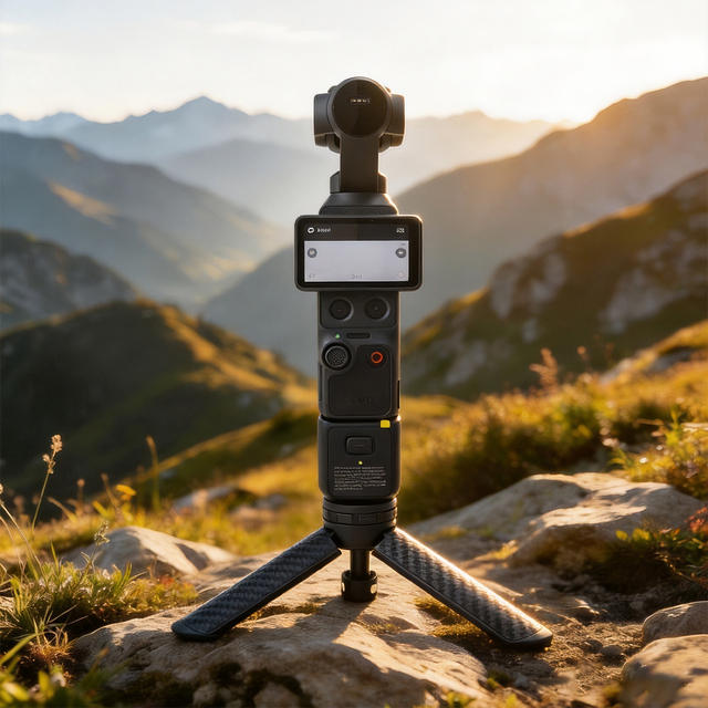 Magnetic Aluminum Tripod for Pocket 4 3 Quick Release Desktop Stand for Insta360 X6 for OSMO 360 II Cameras Sports Vlog Shooting