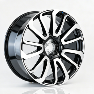 Nuevas Llantas Negras de 20, 21 y 22 Pulgadas con Brillo Metálico y Superficie Mecánica Forjada, Aptas para Land <span class=keywords><strong>Rover</strong></span> - Product Image 1