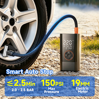 Mini compresseur d'air électrique sans fil portable pour pneus de voiture, pompe gonflable sans fil, gonfleur de pneus numérique, moniteur de pression ABS