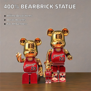 Personnalisable 400% pour Bearbrick Statue <span class=keywords><strong>Violent</strong></span> Ours Intérieur Bureau Accessoire Décoratif Résine ABS Matériau Figurines - Product Image 2