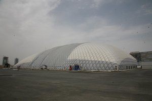 Không khí-hỗ trợ thiết kế hoàn hảo thể thao địa điểm rộng rãi Inflatable thể thao Dome Lều màng với PVC pvdf <span class=keywords><strong>PTFE</strong></span> màng - Product Image 2