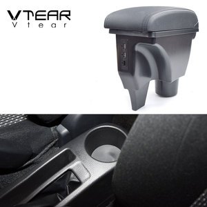 Vtear - Boîte de rangement <span class=keywords><strong>pour</strong></span> accoudoir avant de voiture en ABS et cuir PU, avec porte-gobelet USB, accessoires intérieurs <span class=keywords><strong>pour</strong></span> <span class=keywords><strong>Toyota</strong></span> <span class=keywords><strong>Yaris</strong></span> 2014-2020 - Product Image 2