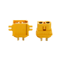 Connecteur antidérapant XT60L, connecteur XT60 avec clip de verrouillage rapide, version à fixation sur carte avec gaine de protection pour batterie au lithium RC
