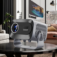 Nouveau Projecteur Intelligent Portable Android A10 4K, Interface USB Mini Vidéoprojecteur 3D Système d'Exploitation Android 13 pour Cinéma Maison avec Lampe LED 5000