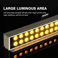 Lámpara LED Lineal RGB para Exteriores de Alta Luminosidad con Clasificación IP66, Estilo Moderno, para Hoteles y Edificios