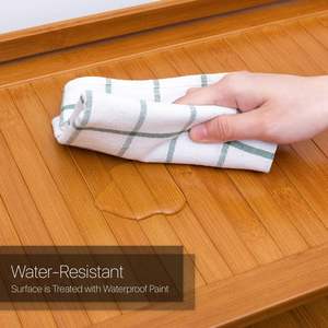 ארון הבמבוק 7 שכבתי כניסה לשכבה דלת אקרילית נעל עץ לארון הבית - Product Image 5