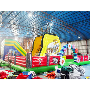 เครื่องเล่นเป่าลมเชิงพาณิชย์ สนามกีฬาเป่าลมกลางแจ้ง ชุดเครื่องเล่นเป่าลมรูปวงดนตรี บ้านลมเป่าลมขนาดใหญ่ เมืองสนุกเป่าลมขนาดยักษ์ - Product Image 2