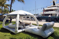 Île flottante gonflable Aqua Party Bana, équipement de jeu aquatique, parc aquatique, plateforme gonflable, bar