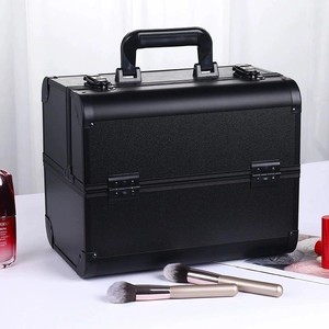 Nouvelle Trousse de Maquillage Professionnelle Portable en Aluminium <span class=keywords><strong>Rose</strong></span> pour Salon de Beauté – Organisateur Rigide pour Cosmétiques – Vente en Gros - Product Image 6