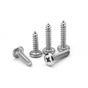 304 Stainless Steel <b>Flat</b> Head Cross Tapping <b>Screw</b> M3 For Wood Construction Industry - Product Image 4