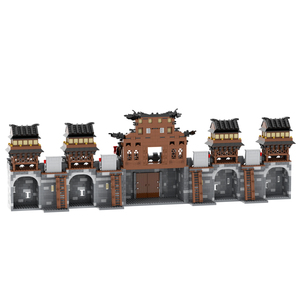 핫 MOC 밀리터리 시티 월 포트 액션 모델 블록 선물 세트 어린이 DIY 창의적 교육 장난감 MOC5044 - Product Image 3