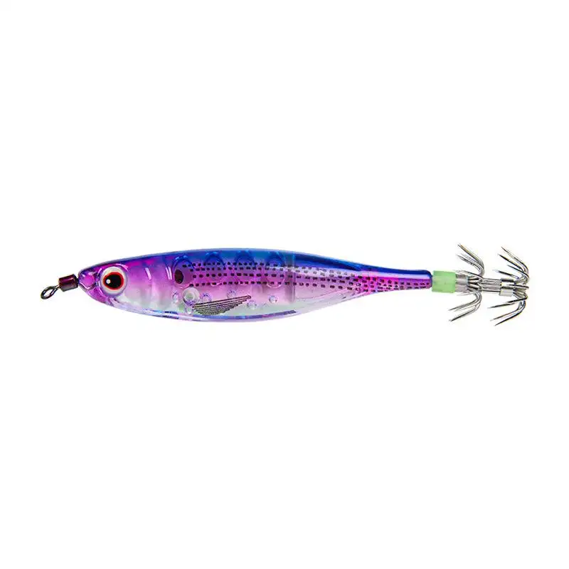 Squid Jig EGI Lure 10cm 9.5g Calamar bright Green Eging Jigs seppie seppia pesce acqua salata pesca in mare