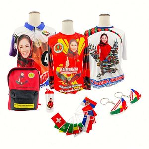 Design Wholesale 100% Cotton Knitted <b>T</b>-Shirts Election Campaign Items Character African Wax Print Fabric Election Promotion - Product Image 1