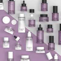 Flacon en verre cosmétique personnalisable avec pompe/goutte à goutte, finition givrée rose, 30 ml/50 ml/100 ml, rechargeable, écologique, diffuseur