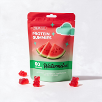 Gummies de Protéines de Lactosérum OEM Véganes, Acides Aminés Naturels, Nutrition Sportive, Complément Énergétique, Créatine, BCAA
