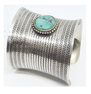 Pulsera de latón turco de 20 mm, estilo coreano, geométrica, estilo reina, joyería familiar, chapada en plata, brazalete Dubai - Product Image 6