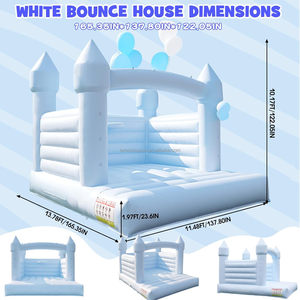 Château gonflable de qualité commerciale pour intérieur et extérieur avec toboggan, château gonflable pour fêtes et locations de mariages - Product Image 6