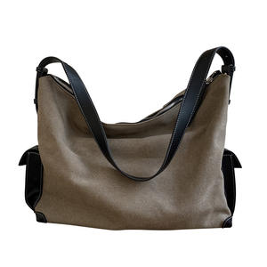 Borsa a Tracolla Hobo in Tela Premium 20-35L con Chiusura a Cerniera e Gancio, Manico Morbido, Borsa da Lavoro Spaziosa alla Moda per Donne, Sensazione di Lusso - Product Image 6