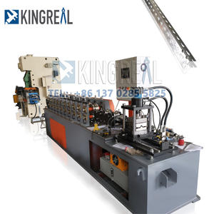 KINGREAL Automatische Schlitzwinkel-Rack-Rollen form maschine Metall-Eckregalplatten-Rack-Pfosten herstellungs maschine - Product Image 2