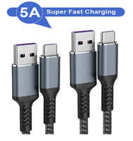 2m Tipe-c Telepon Nilon 2.0 5m Data Usbc 5v 20v 100w 5a Usb-c Cepat Pengisian Super Charger Usb Untuk Tipe C Kabel