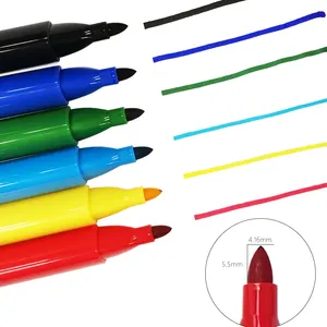 KHY 울트라 파인 포인트 뜨거운 판매 사용자 정의 오일 기반 잉크 삼각형 모양 아트 마커 방수 최고의 영구 마커 펜