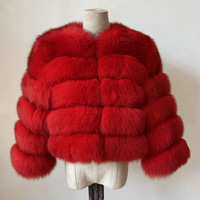 Manteau court en fausse fourrure pour femme, super chaud, automne-hiver, haute qualité, duveteux, style renard, veste fourrée tendance pour femme