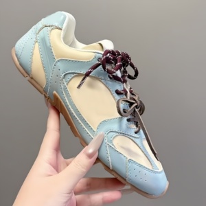 Women's Luxury Designer Vintage Casual Sneakers <b>Soft</b>-Sole Lightweight Flat Walking <b>Shoes</b> Summer Breathable Mesh Tennis <b>Shoes</b> - Product Image 4