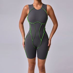 RUIQUWIN-Body de entrenamiento transpirable sólido con logotipo personalizado para mujer, ropa deportiva ahuecada con control de barriga - Product Image 3