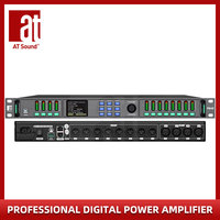 Système de sonorisation professionnel numérique 4-en-8 TA48 96K+FIR de haute qualité pour scène extérieure, en métal, pour ligne de sonorisation (Factory OEM)