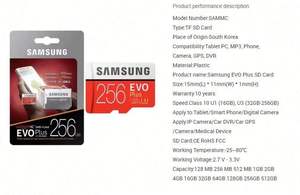 Carte mémoire Mini Evo Plus 4 Go 16 Go 32 Go 64 Go 128 Go 256 Go 512 Go U3 TF pour téléphones mobiles, caméra 4K pour Samsung - Product Image 6