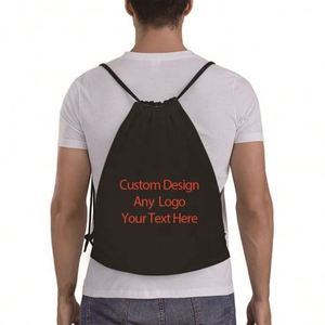Wholesale Customizable Polyester Oxford Fabric <b>Drawstring</b> Sportpacks Promotional Shopping Christmas Gift <b>Backpack</b> Bags Any Size - Product Image 3