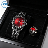 Montre à griffes Hétérosexuelle Style Alabaster Rétro Y2K Montres Européennes et Américaines avec Anneau Forme Spéciale Montres Niche Avancées Tendance Ins